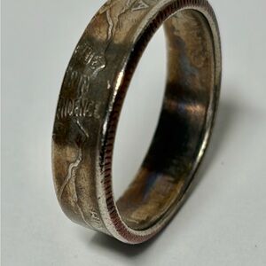 Quarter Coin Ring Sz 11